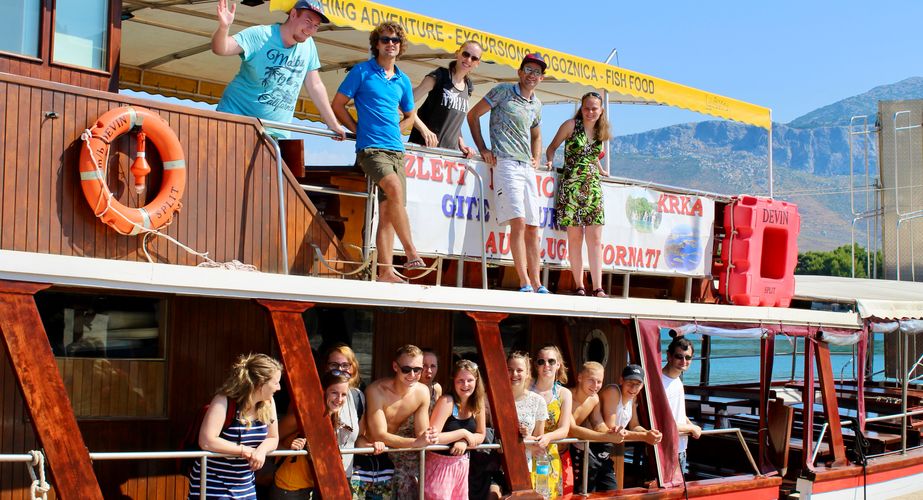 Boottocht groepsfoto